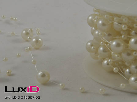 Round beads 02 pearl 8mm x 10m